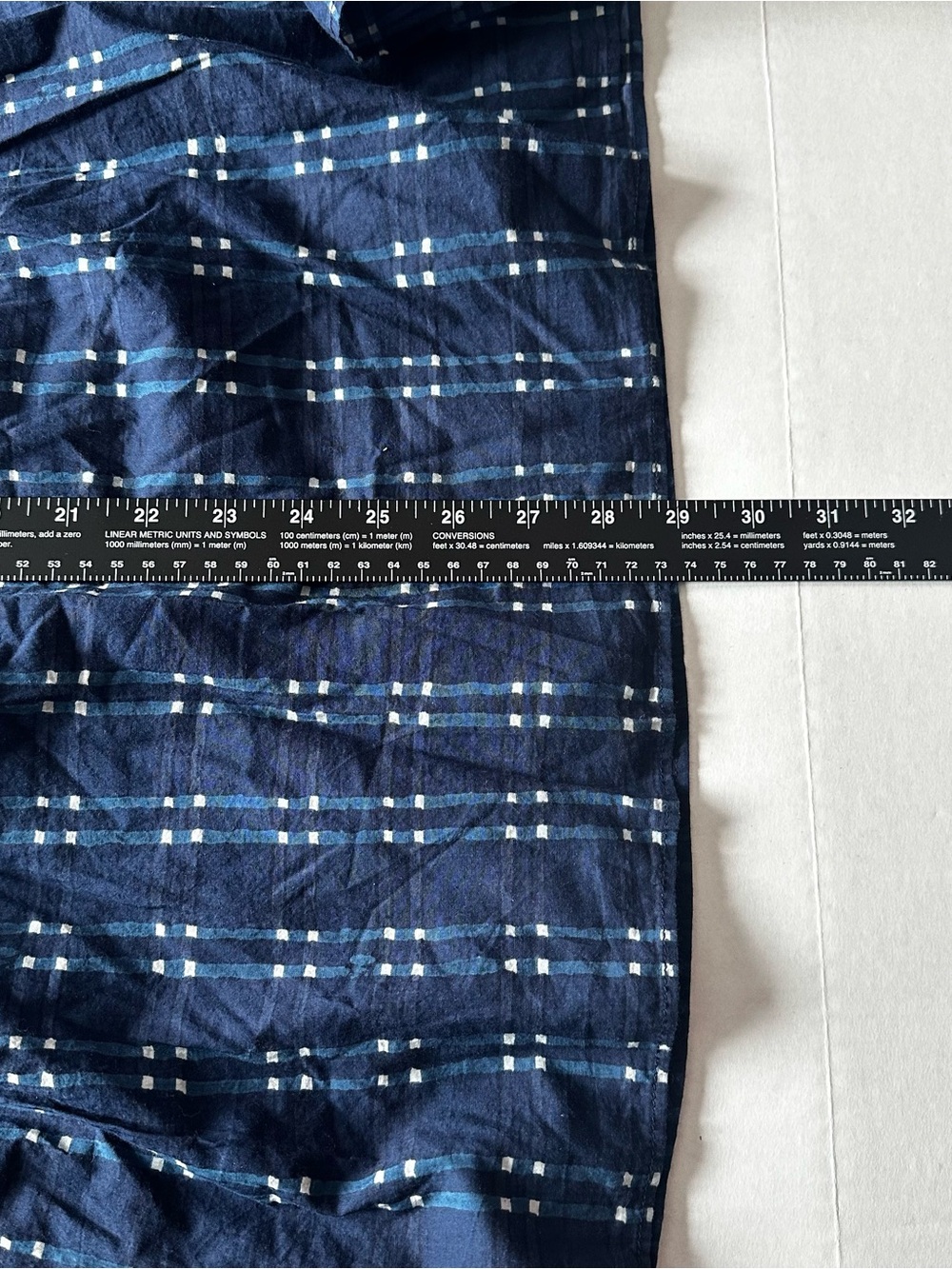 Madewell Shibori Indigo Plaid Pull-onTiered Midi Skirt - Sz S Bohemian, Preppy - Picture 5 of 8